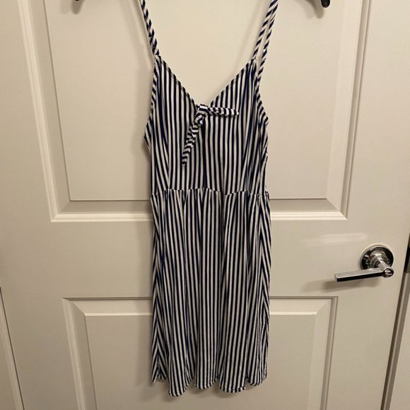 Divided Dresses & Skirts - H&M Blue and White Striped Dress Size 2